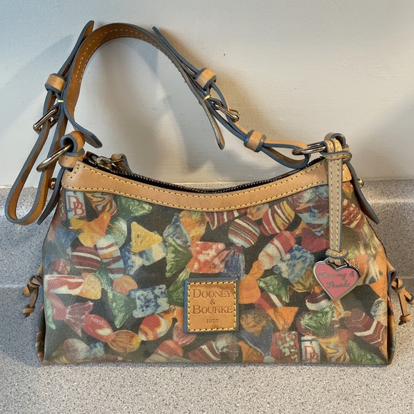 Dooney & Bourke Handbags - BTG Y2K Dooney & Bourke Satchel Handbag Multicolor Candies Coated Canvas